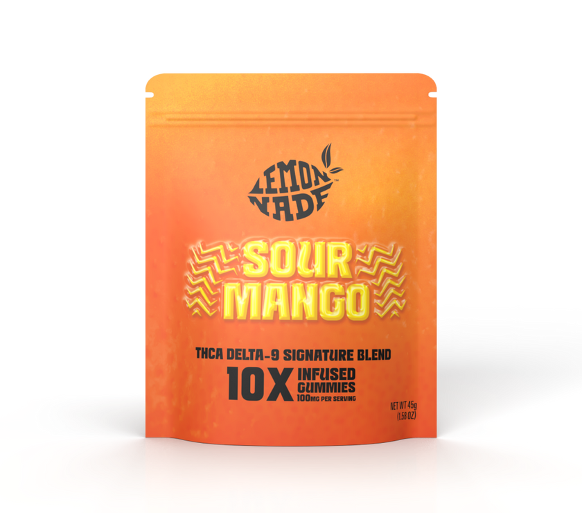 LemonNade - THCA Delta 9 Blend Gummies - Sour Mango