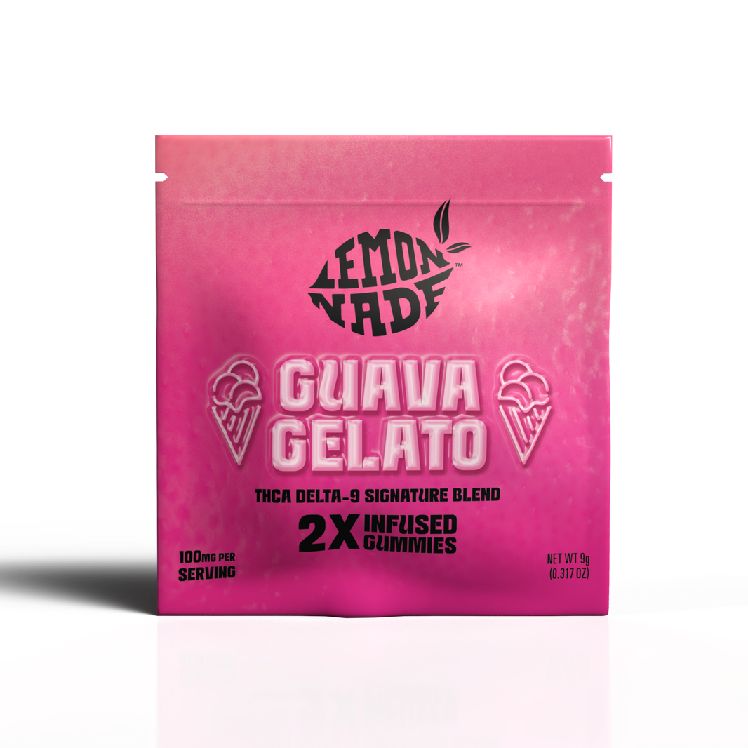 LemonNade - THCA Delta 9 Blend Gummies 2ct Bag - Guava Gelato
