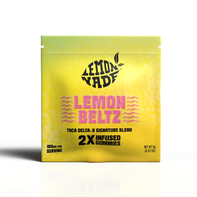 LemonNade - THCA Delta 9 Blend Gummies 2ct Bag - Lemon Beltz