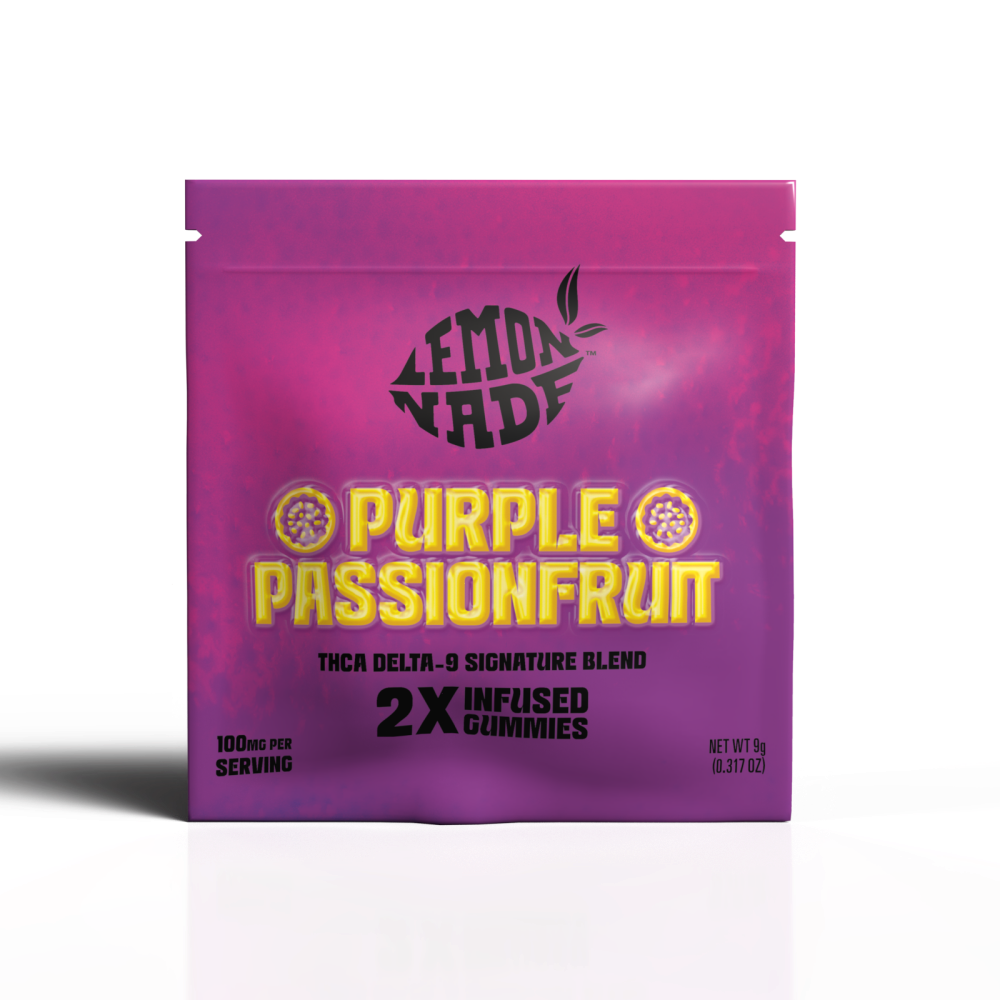 LemonNade - THCA Delta 9 Blend Gummies - Purple Passionfruit