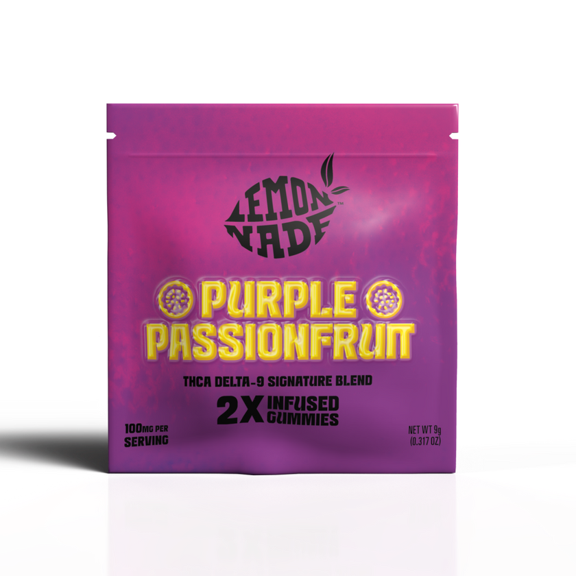 LemonNade - THCA Delta 9 Blend Gummies - Purple Passionfruit