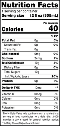 Cookies - Delta 9/THC Seltzer Can 10mg - Adios MF - 4 Pack