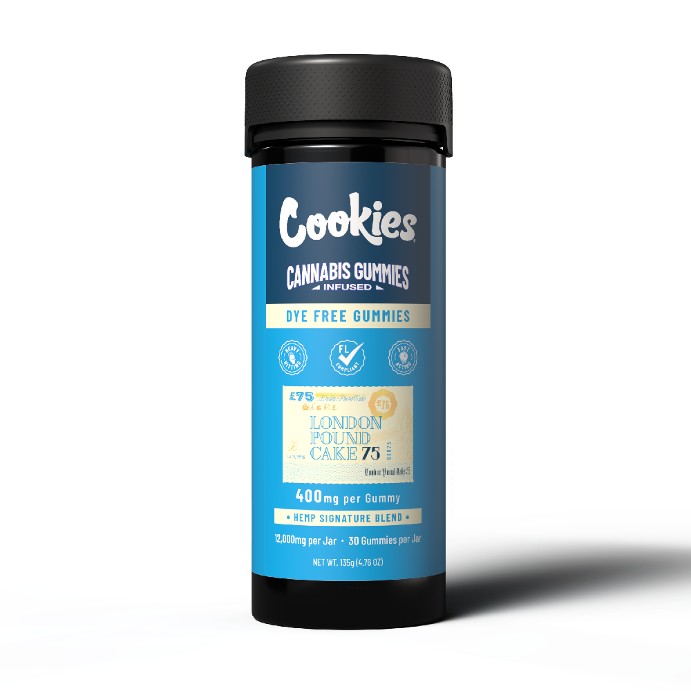 Cookies - Hemp Signature Blend Gummy 400mg - Clear - London Pound Cake - 30ct Jar