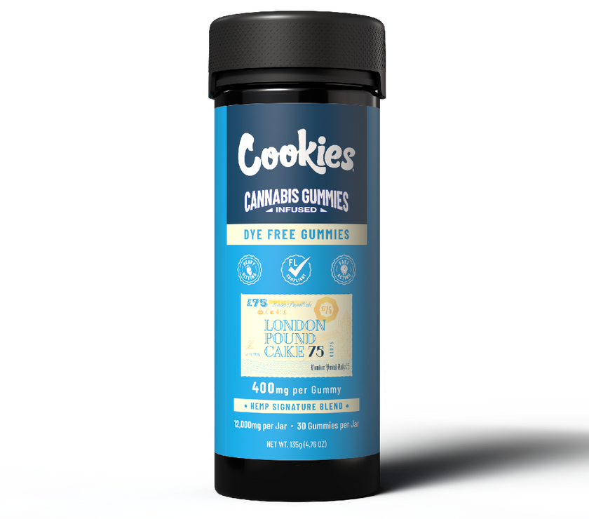 Cookies - Hemp Signature Blend Gummy 400mg - Clear - London Pound Cake - 30ct Jar