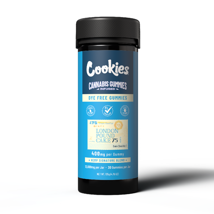 Cookies - Hemp Signature Blend Gummy 400mg - Clear - London Pound Cake - 30ct Jar