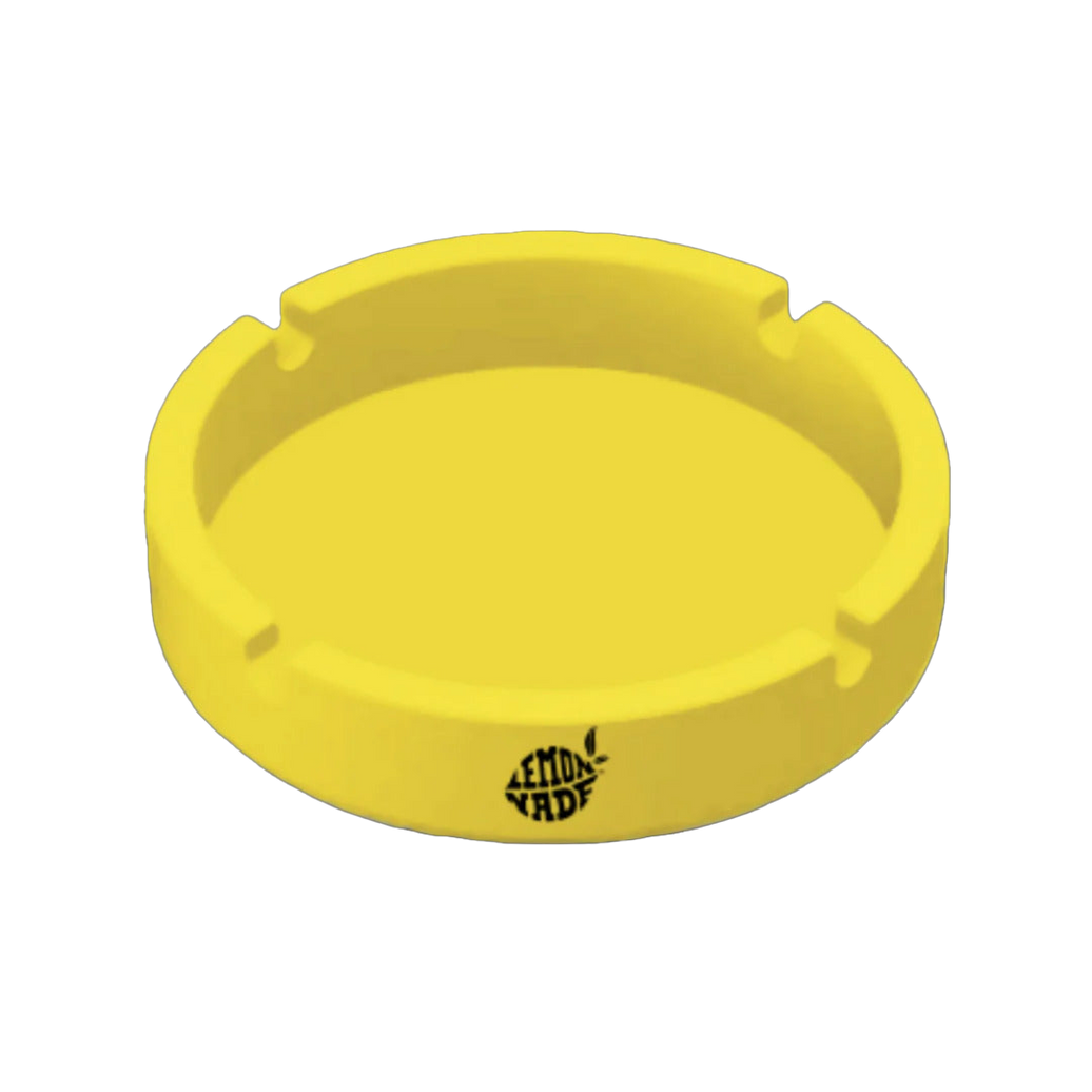 LemonNade - Yellow Resin Ashtray - Black Logo