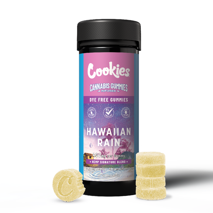 Cookies - Hemp Signature Blend Gummy 400mg - Clear - Hawaiian Rain - 30ct Jar