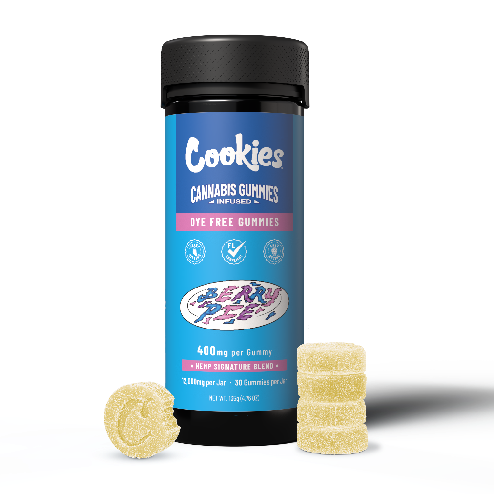 Cookies - Hemp Signature Blend Gummy 400mg - Clear - Berry Pie - 30ct Jar