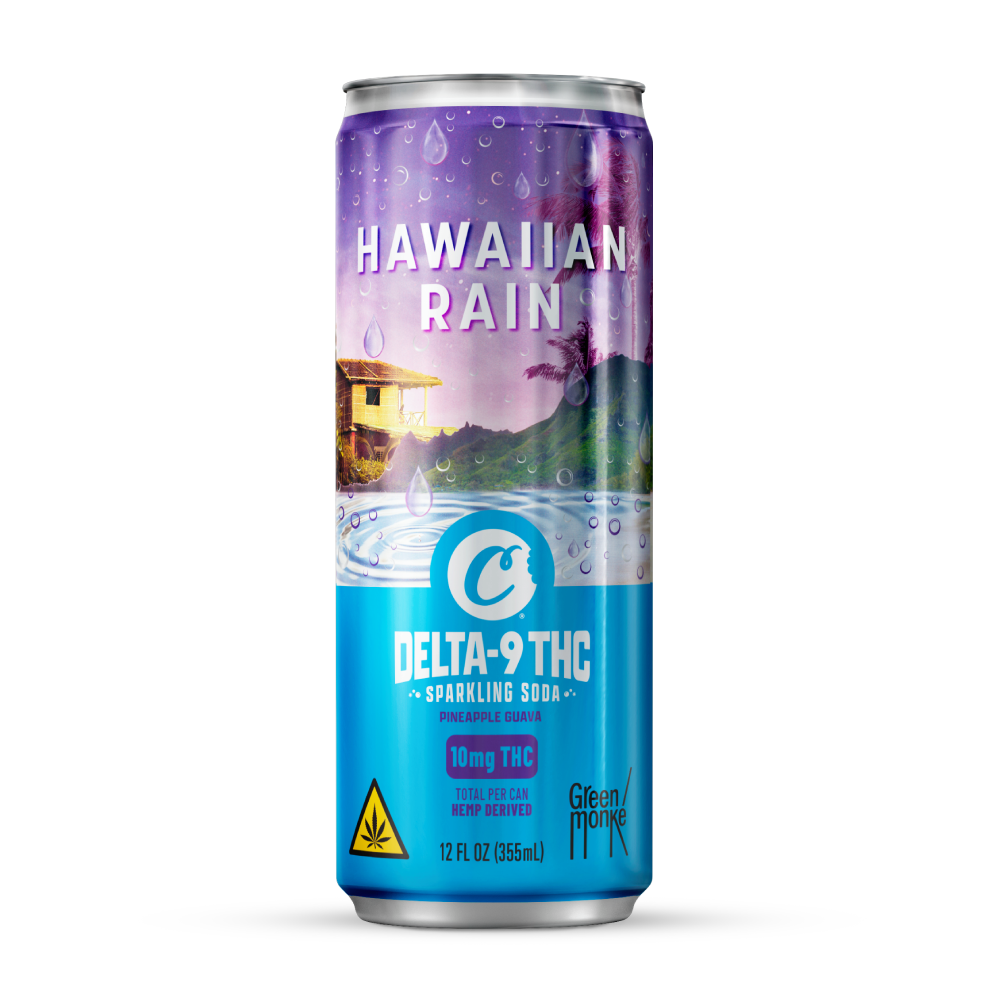 Cookies x Green Monké Delta 9 Hemp Sparkling Soda - Hawaiian Rain