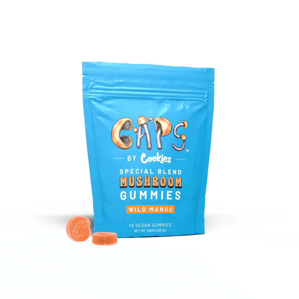 Cookies – Mushroom Gummy 6mg 10ct Bag – Mango