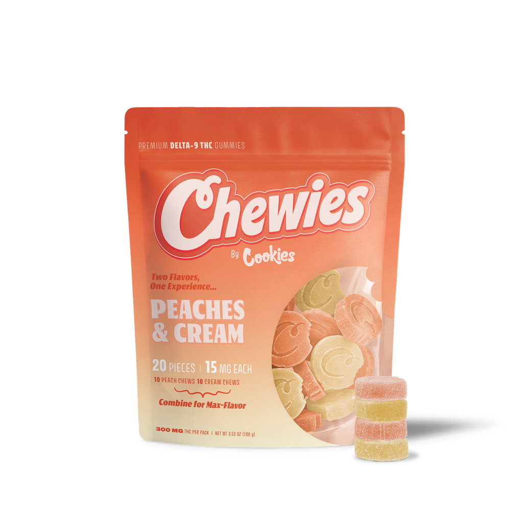 Cookies - Chewies Gummy 15mg - Peaches & Cream