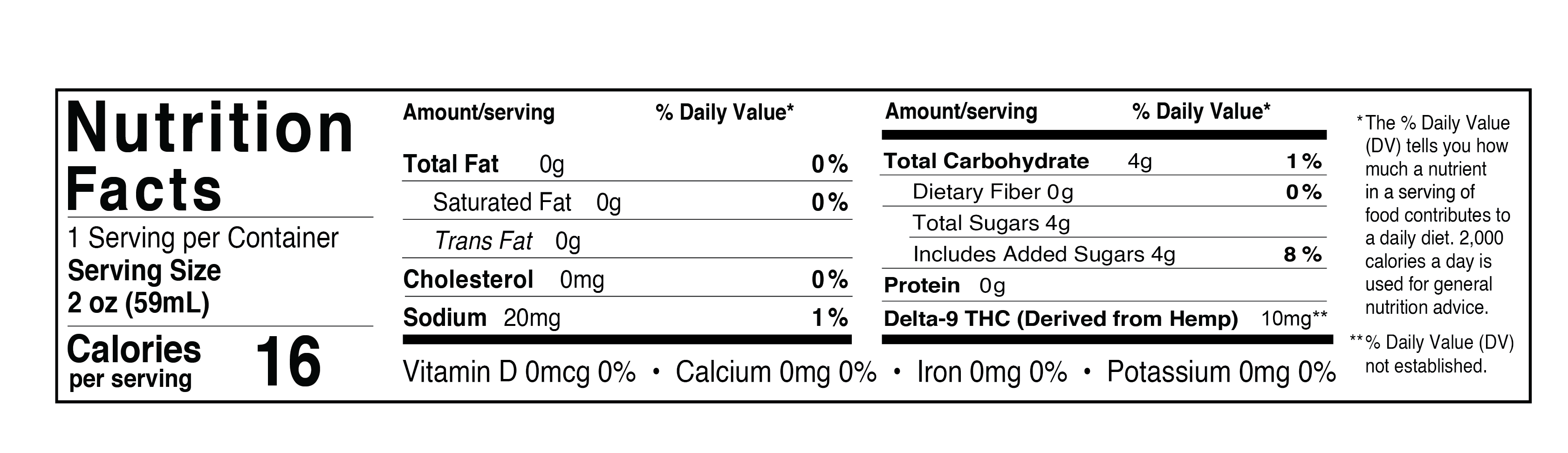 Cookies - D9/THC Infused Shot 10mg - Margarita Bar