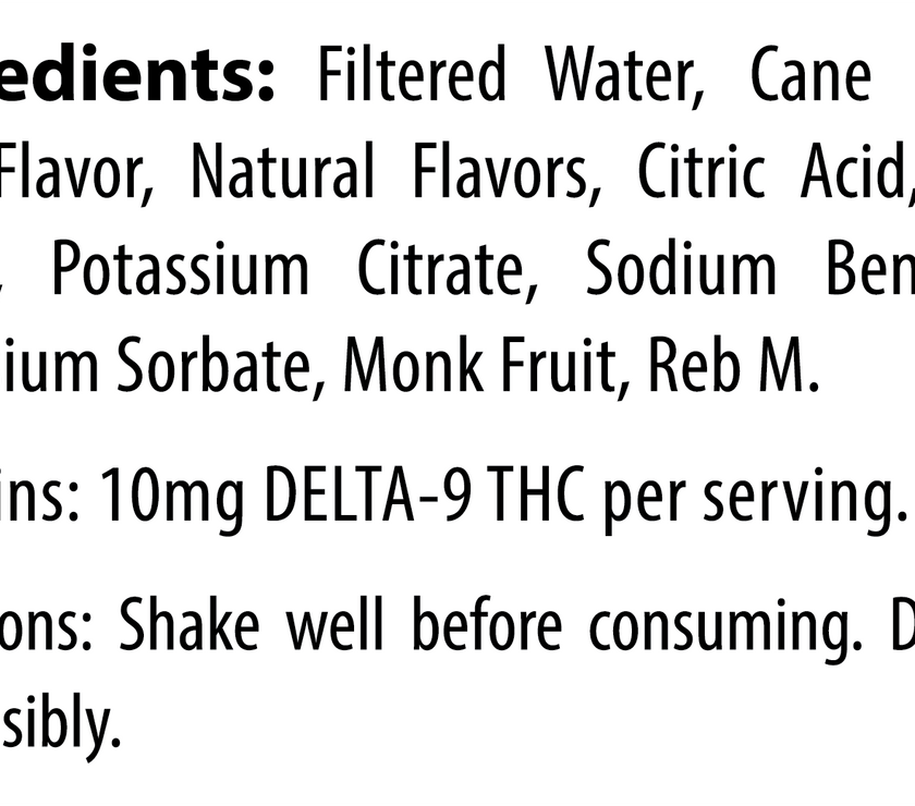 Cookies - D9/THC Infused Shot 10mg - Miami Mint