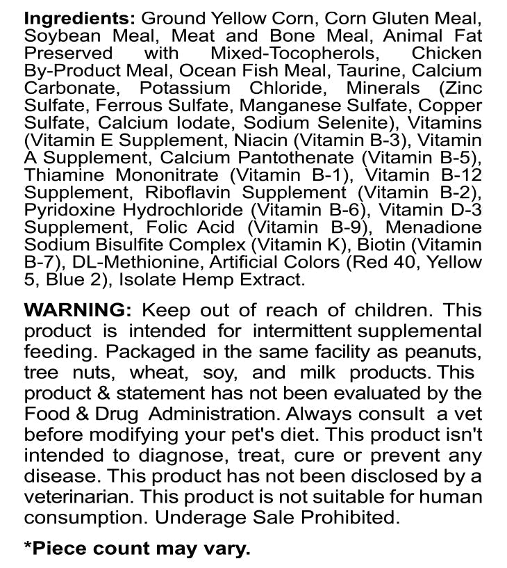 Cookies - CBD Pet Treat 16oz 400mg - Soft Chew - Seafood Mix
