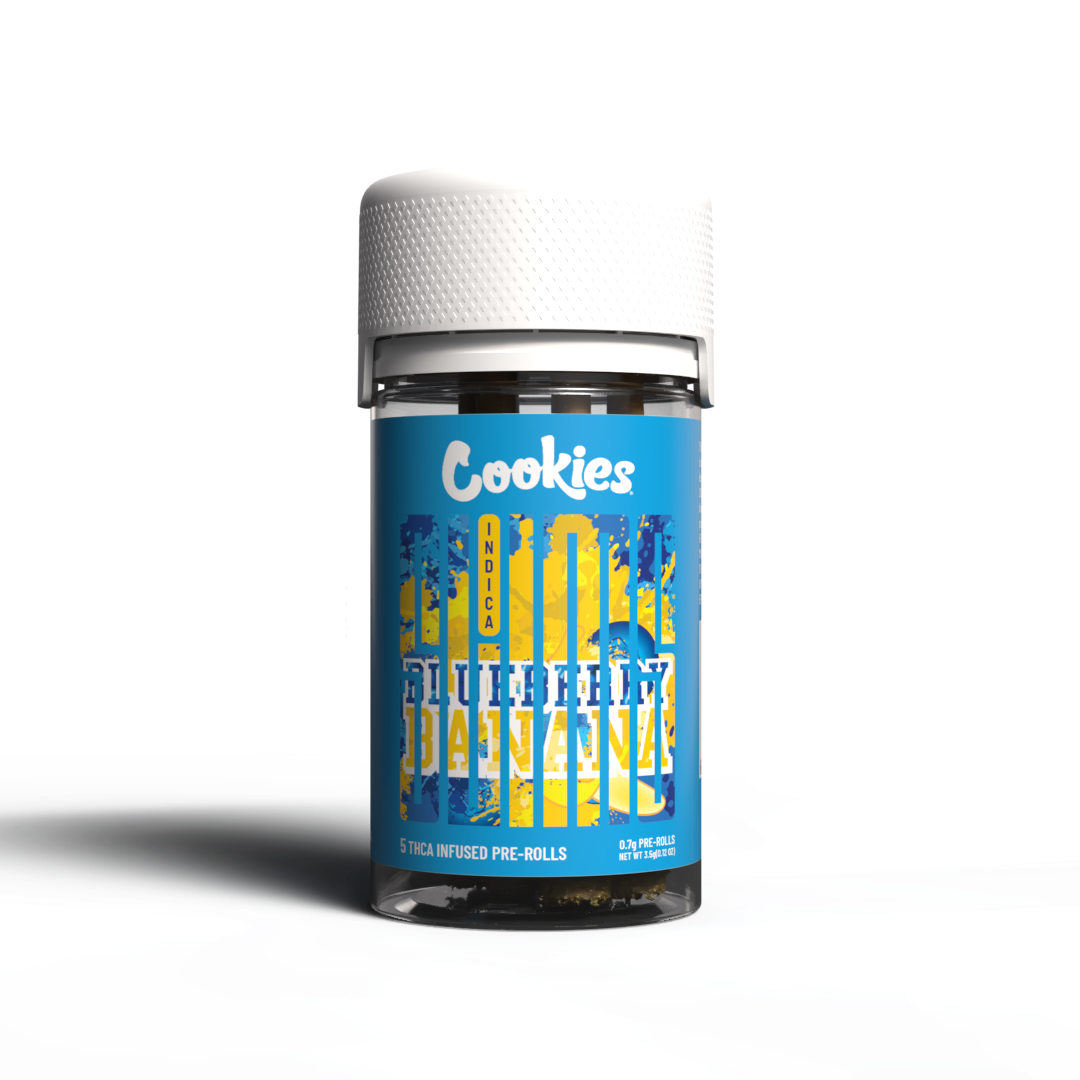 Cookies - THCA Infused Pre-Roll 0.7g - Blueberry Banana - 5ct Jar