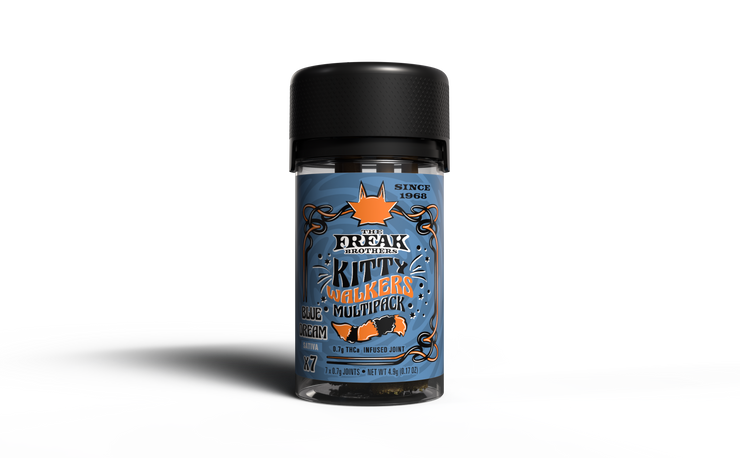 Freak Brothers - THCA Kitty Walkers Pre-Roll 0.7g - 7ct Jar - Blue Dream