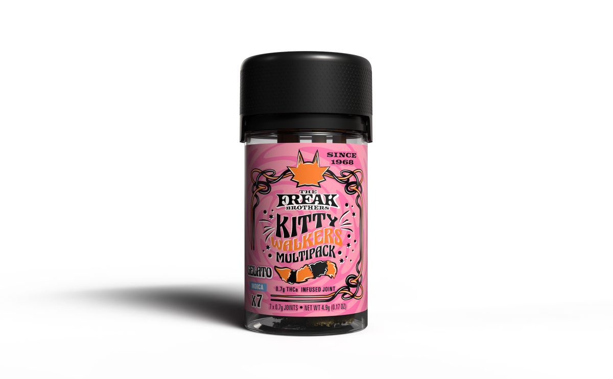 Freak Brothers -  Kitty Walkers Pre-Roll 0.5g - 7ct Jar - Gelato