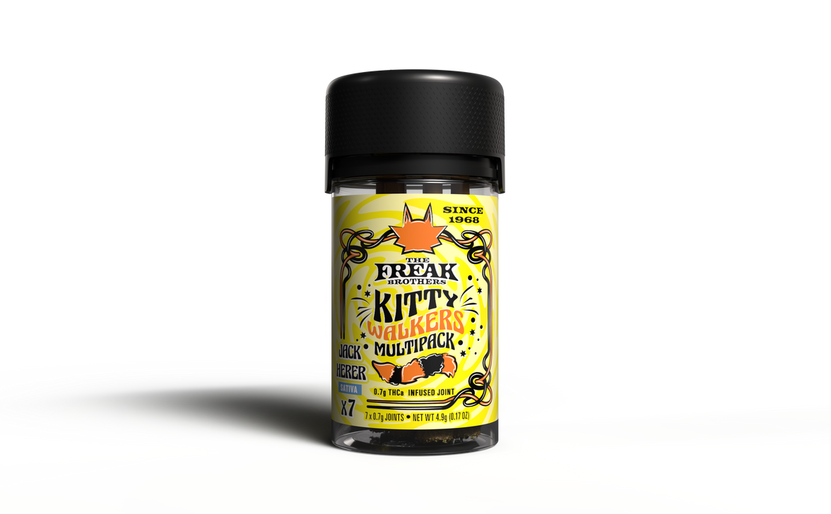 Freak Brothers - THCA Kitty Walkers Pre-Roll 0.7g - 7ct Jar - Jack Herer