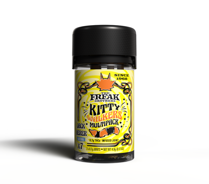 Freak Brothers - THCA Kitty Walkers Pre-Roll 0.7g - 7ct Jar - Jack Herer