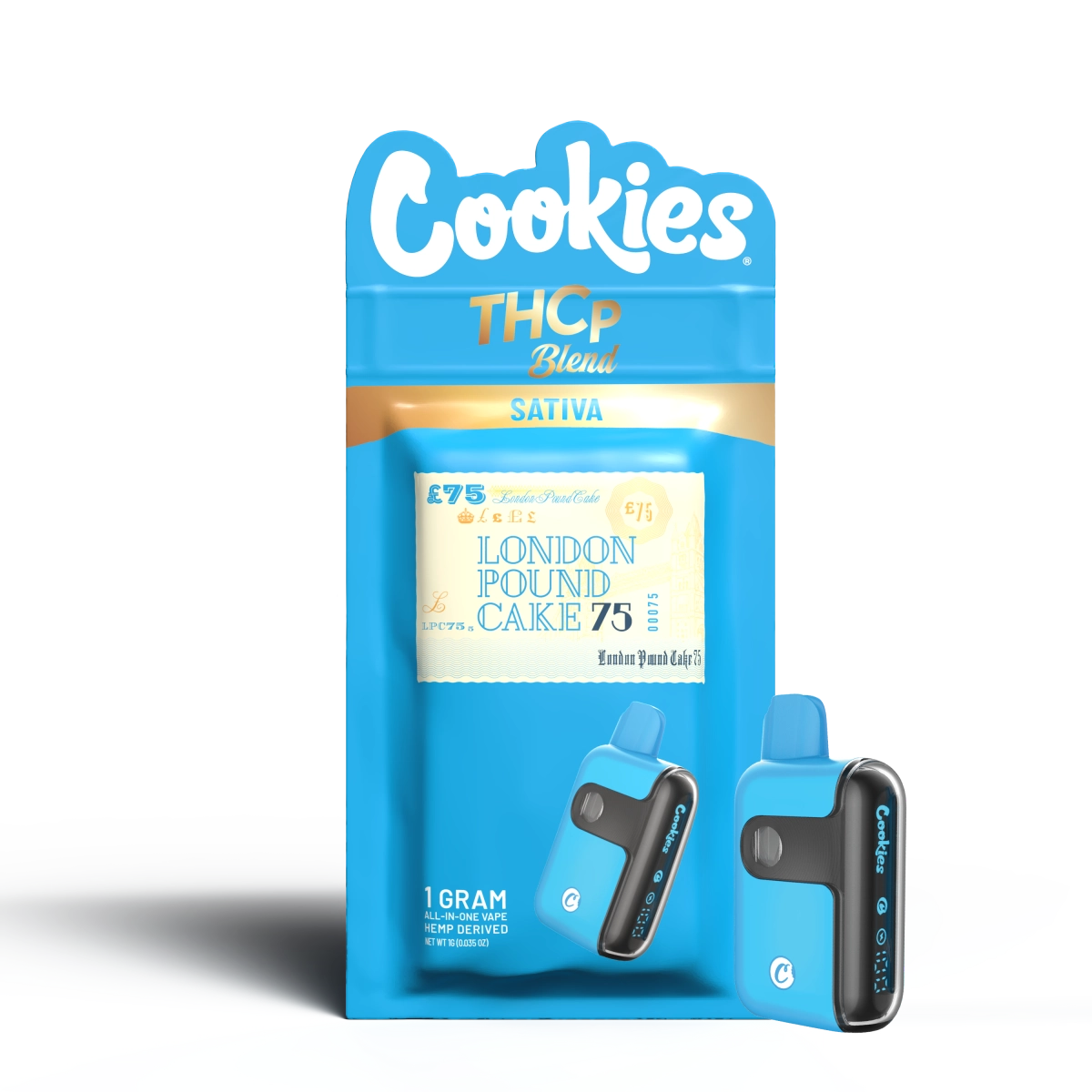 Cookies - Disposable 1g THCp - London Pound Cake