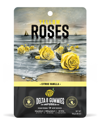 Yellow Roses | Delta 8 50mg GUMMIES 20ct. (1000mg/pack)