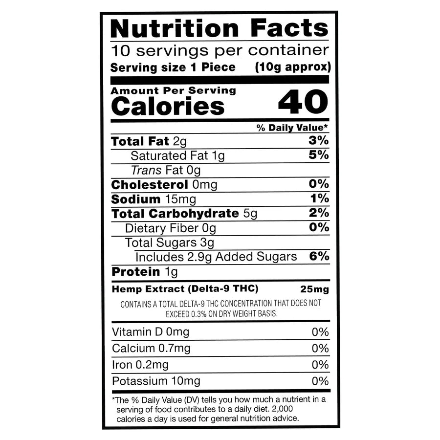 Cookies - Delta 9 Chocolate Chip Cookie 25mg - 10ct Bag