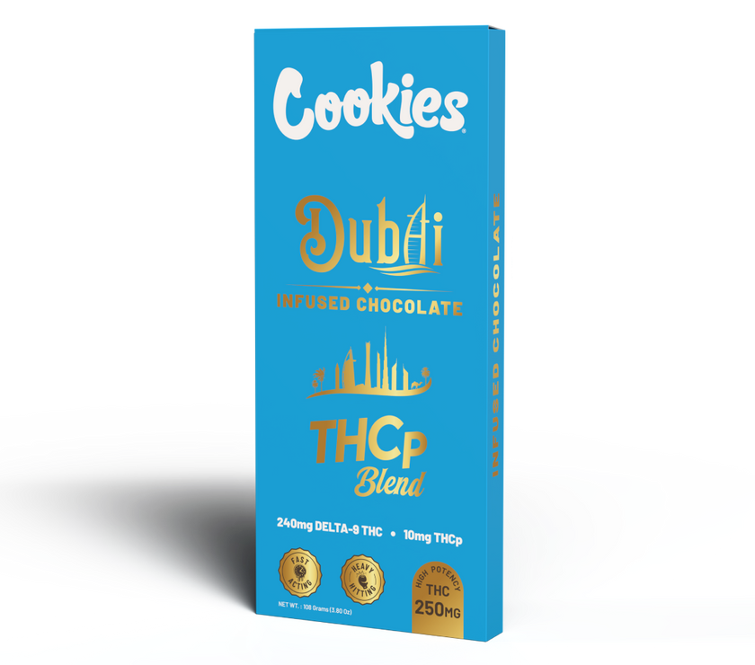 Cookies – THCp Blend Dubai Chocolate 250mg