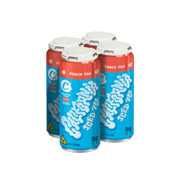Cookies - Delta 9/THC Seltzer Can 10mg - California Peach Iced Tea - 4 Pack