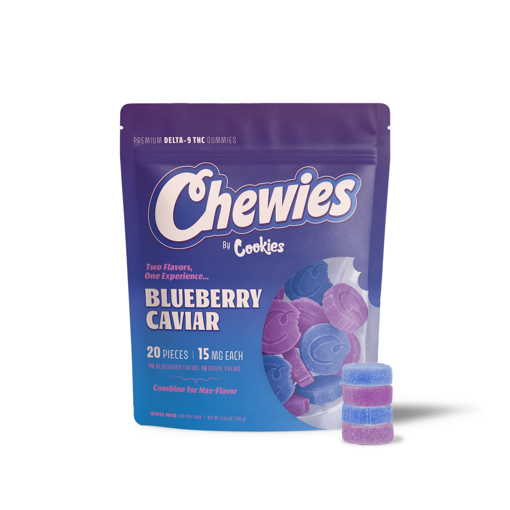 Cookies - Chewies Gummy 15mg - Blueberry Caviar