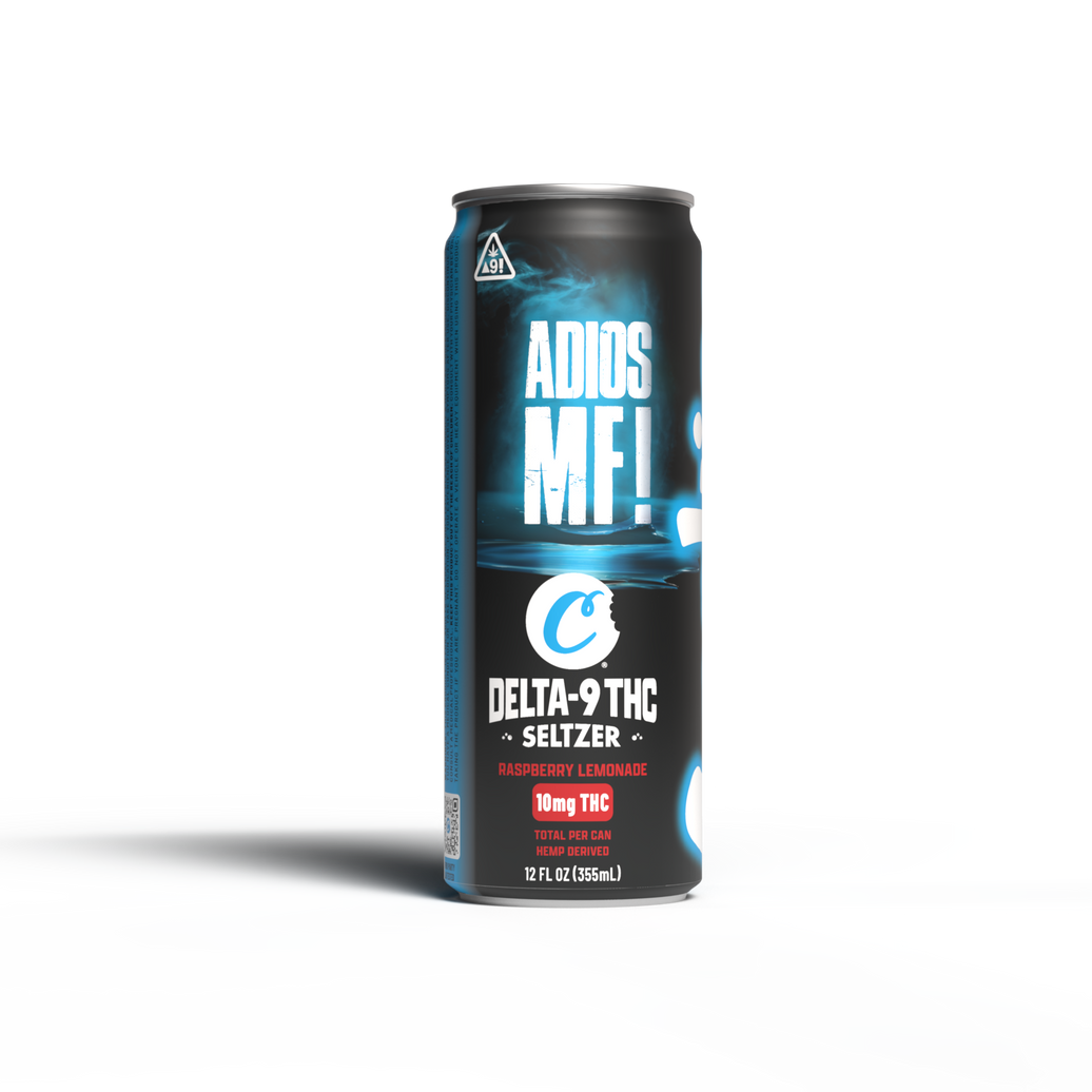 Cookies - Delta 9/THC Seltzer Can 10mg - Adios MF - 4 Pack