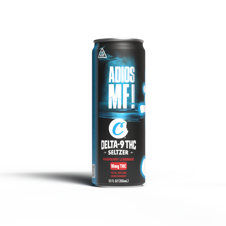 Cookies - Delta 9/THC Seltzer Can 10mg - Adios MF - 4 Pack