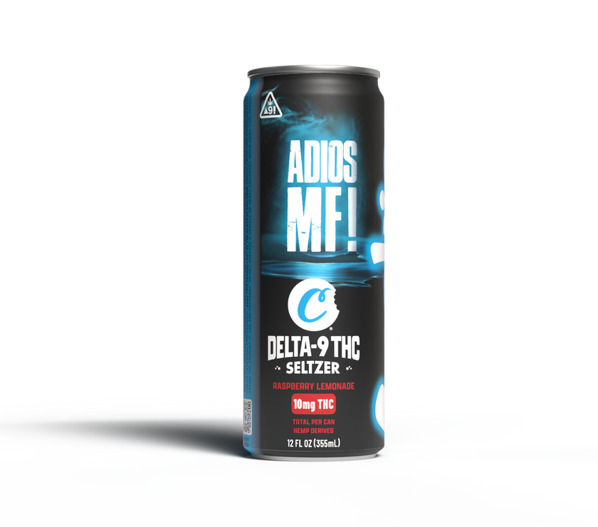 Cookies - Delta 9/THC Seltzer Can 10mg - Adios MF - 4 Pack