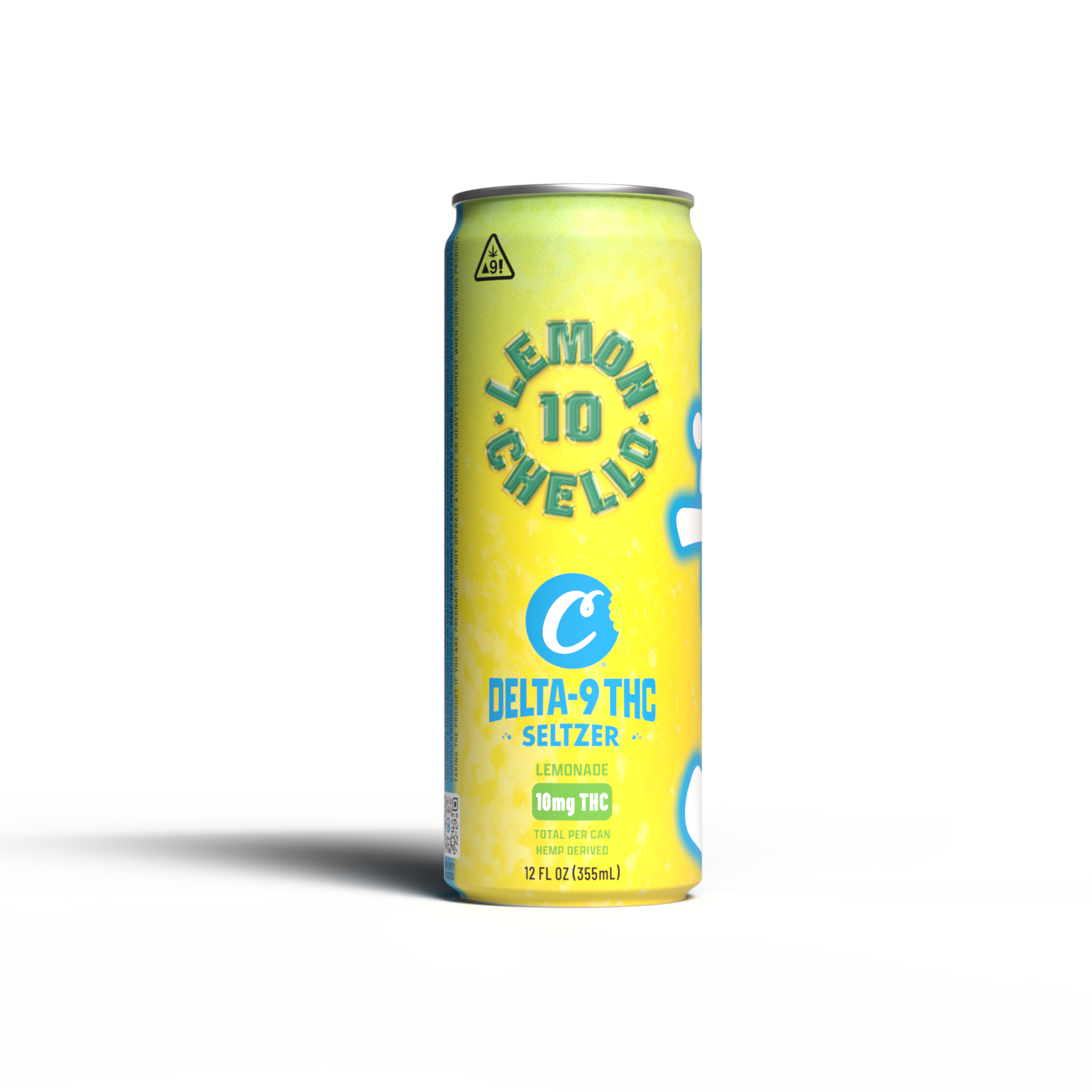 Cookies - Delta 9/THC Seltzer Can 10mg - Lemonchello - 4 Pack