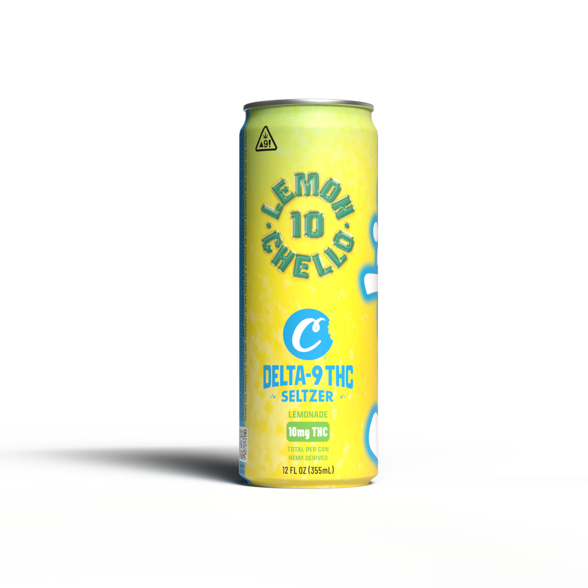 Cookies - Delta 9/THC Seltzer Can 10mg - Lemonchello - 4 Pack