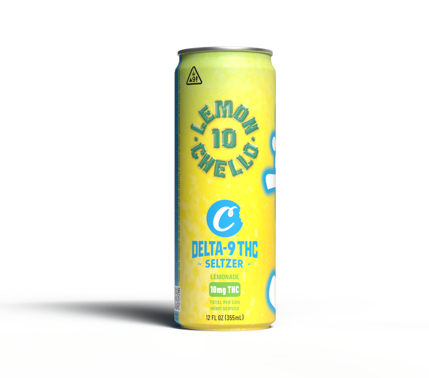 Cookies - Delta 9/THC Seltzer Can 10mg - Lemonchello - 4 Pack