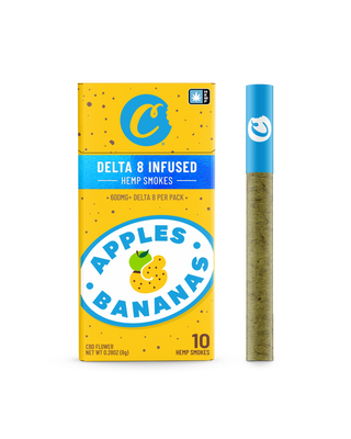 Apples & Bananas | Delta 8 Hemp Smokes - 10-pack